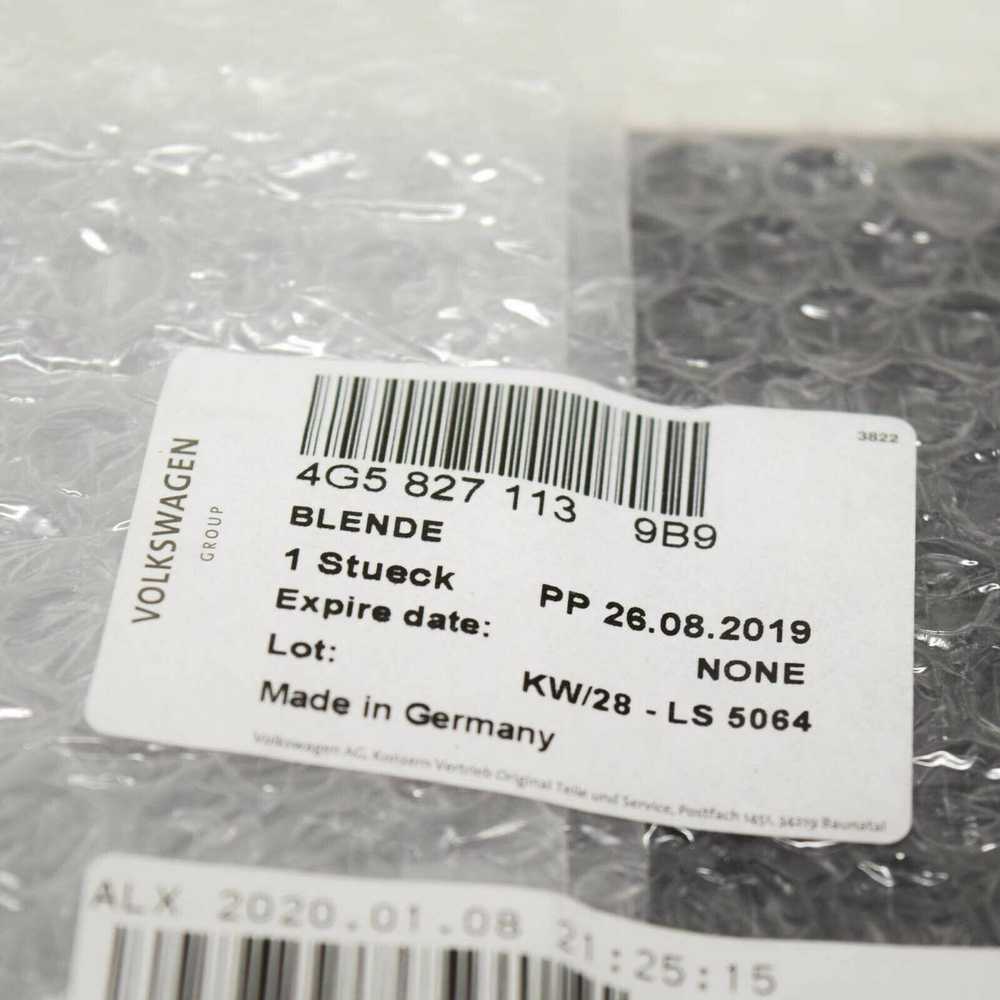 VAG AUDI A6 Avant Satino juodos spalvos valstybinio numerio ženklo apdaila originali 4G58271139B9