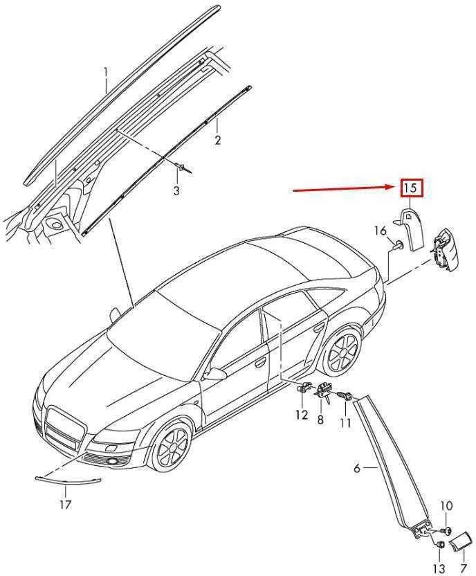 VAG AUDI A6 C6 C6 Galinės kėbulo oro juostos dangtelis originalus 4F5853267C01C