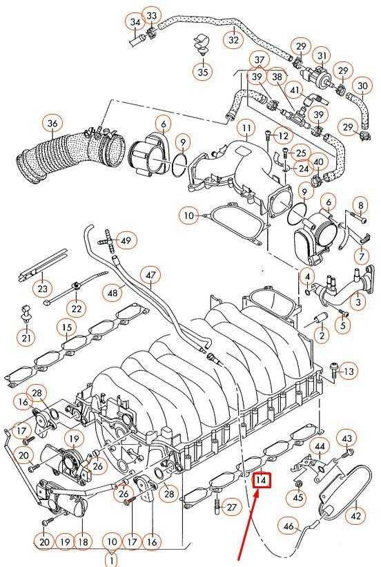 VAG AUDI A6 C6 C6 Kairės pusės įsiurbimo kolektoriaus sandariklis originalus 07L133073E