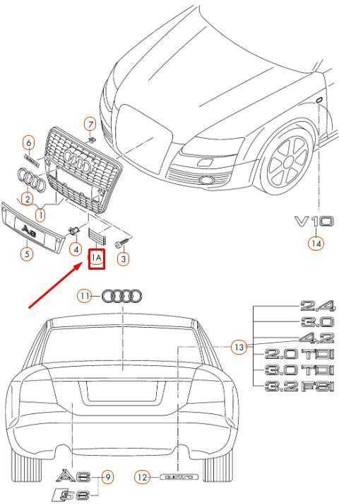 VAG AUDI A6 C6 Radiatoriaus grotelių dangtis 4F0853631FY9B NAUJAS ORIGINALUS