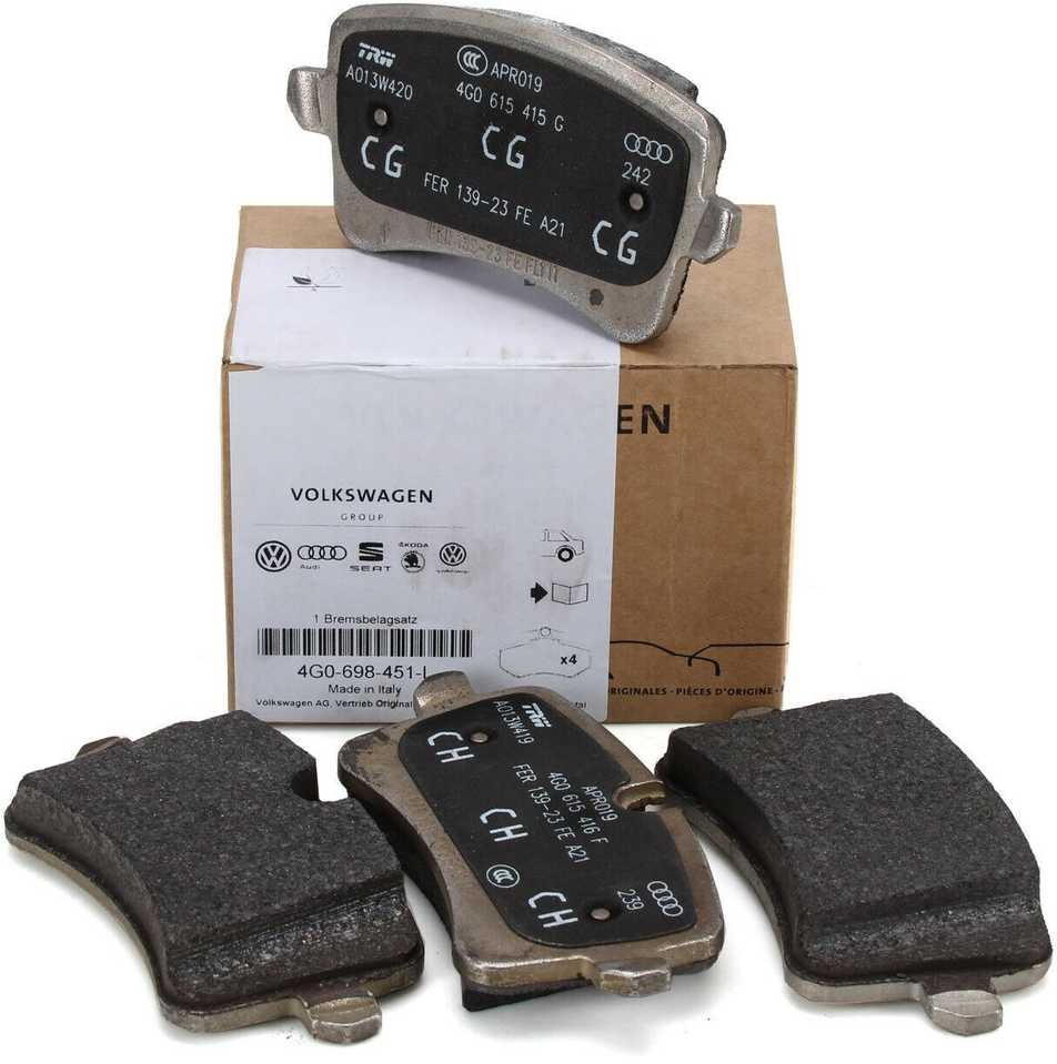 VAG Audi A6 (C7) A7 (4G) RS4 B8 RS5 8T PR-2EA Galinės stabdžių trinkelės originalios 4G0698451L