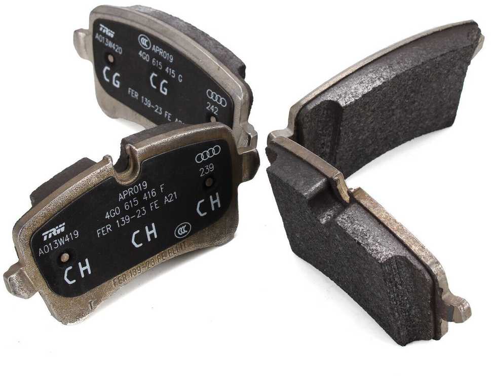 VAG Audi A6 (C7) A7 (4G) RS4 B8 RS5 8T PR-2EA Galinės stabdžių trinkelės originalios 4G0698451L