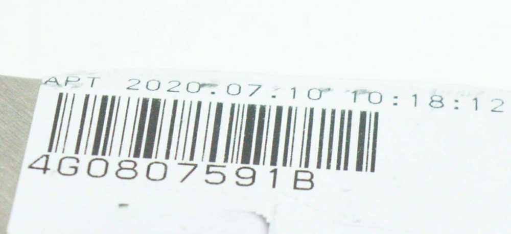 VAG AUDI A6 C7 Priekinio bamperio kairioji atrama Originali 4G0807591B