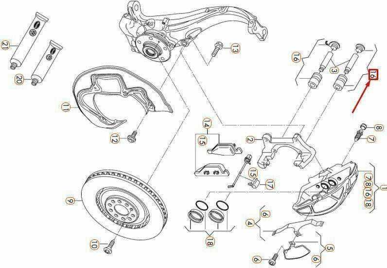 VAG AUDI A6 C7 Priekinis Gido Pagrindas Rinkinys 7E0698647 NAUJAS ORIGINALUS