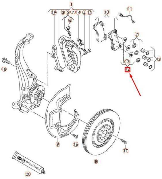 VAG AUDI A6 C7 Priekinių diskinių stabdžių trinkelių kaladėlių tvirtinimo rinkinys originalus 4H0698231