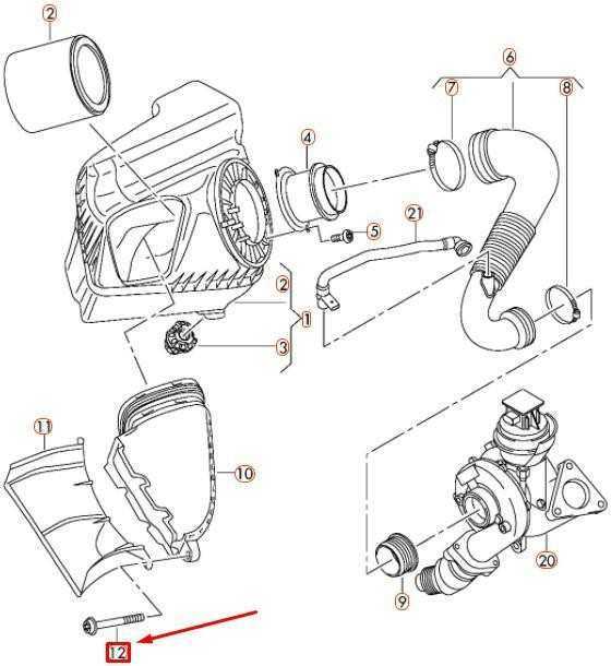 VAG AUDI A6 C7 variklio oro įsiurbimo žarna vamzdis varžtas WHT002310 NAUJAS ORIGINALUS
