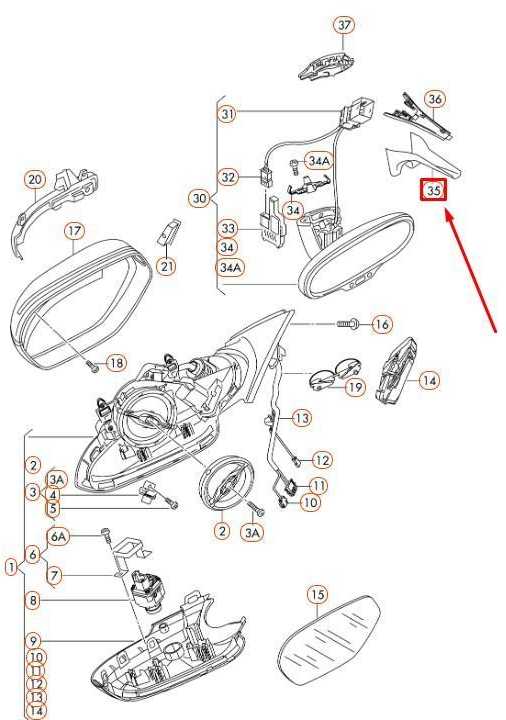 VAG AUDI A6 C7 Vidaus veidrodžio kabelio kreipiančioji apatinė dalis originali 8T0857593AB4PK