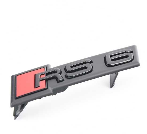 VAG Audi A6 emblema su užrašu Radiatoriaus grotelės Juodas Edition originalios 4K0853736DT94