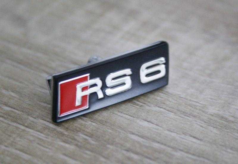 VAG Audi A6 S6 RS6 C6 4F 2005/2011 Soul Juodas RS6 ženkliukas originalus 4G0419685A5PR
