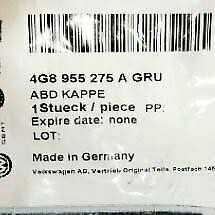 VAG AUDI A7 4G Kairės pusės priekinio žibinto ploviklio dangtelis originalus 4G8955275AGRU