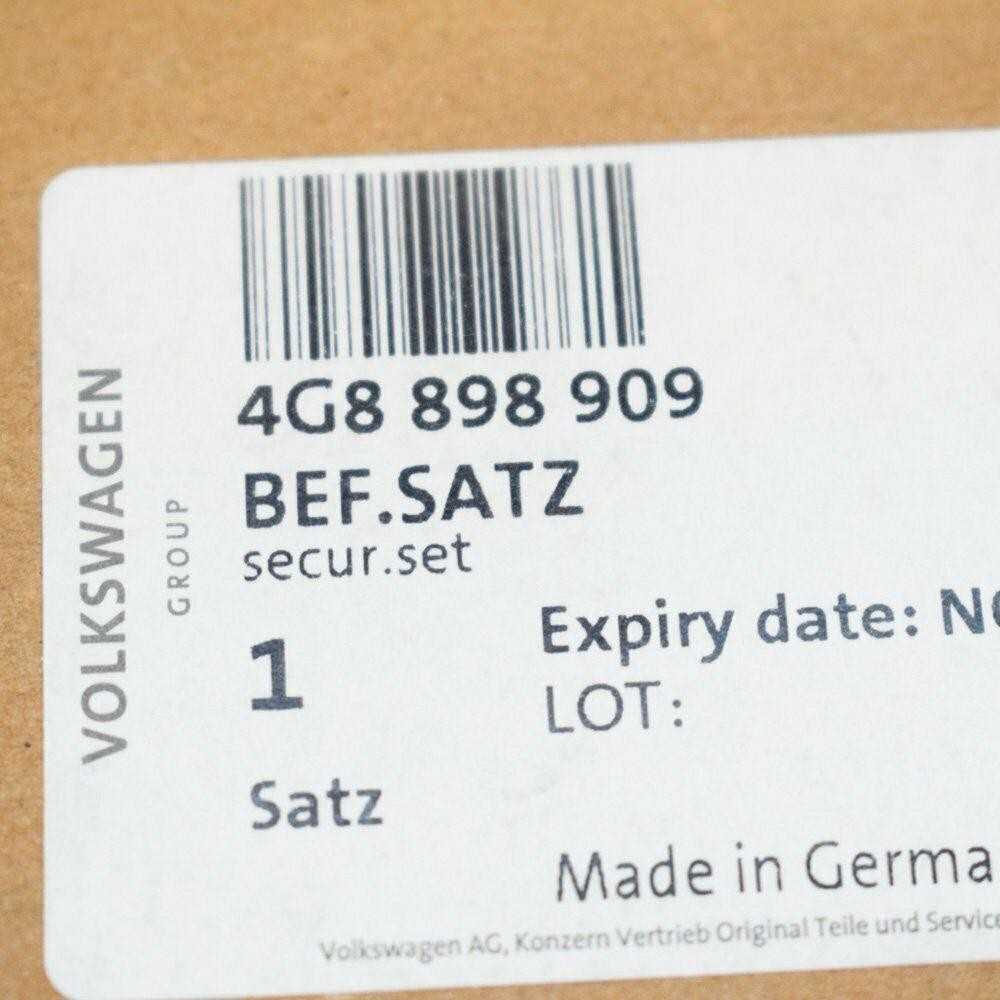 VAG Audi A7 4G slenksčio laikiklių rinkinys Originalus 4G8898909
