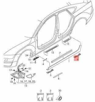 VAG AUDI A7 4G8 Sportback galinis dangtelis originalus 4G8853869GRU