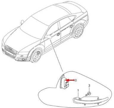 VAG AUDI A7 4GA Įspėjimas apie juostos keitimą Kairė RHD 4G8949145A NAUJA ORIGINALI