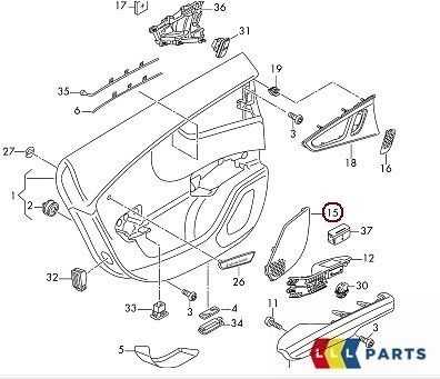 VAG AUDI A7 BOSE N/S kairės pusės galinių durelių juodas garsiakalbio dangtelis 4G8035435A4PK originalus