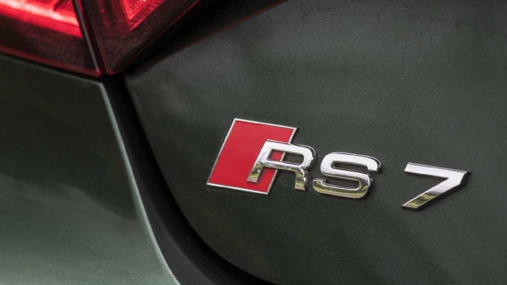 VAG AUDI A7 RS7 2011-2017 Chrome RS7 bagažinės emblema originalus 4G8853740