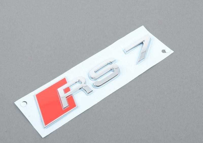 VAG AUDI A7 RS7 2011-2017 Chrome RS7 bagažinės emblema originalus 4G8853740