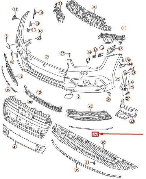 VAG AUDI A7 Sportback 4G8 Priekinis bamperis dešinė juostelė originali 4G8807968J