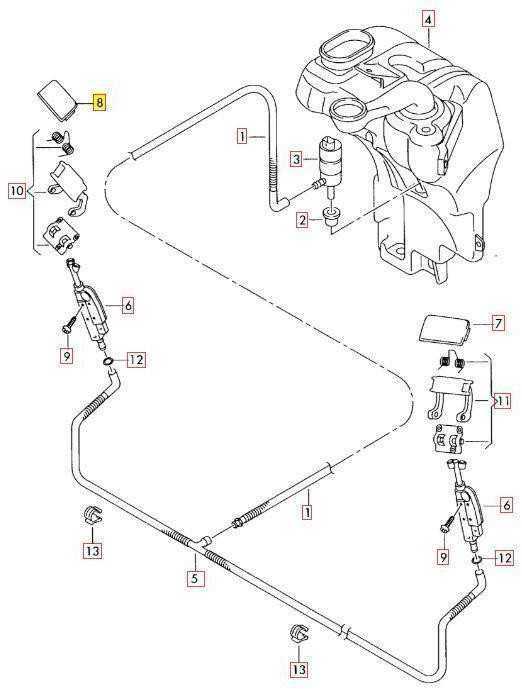 VAG Audi A8 D3 S8 2005-2010 Žibintų plovimo dangtelis dešinėje originalus 4E0955282AA