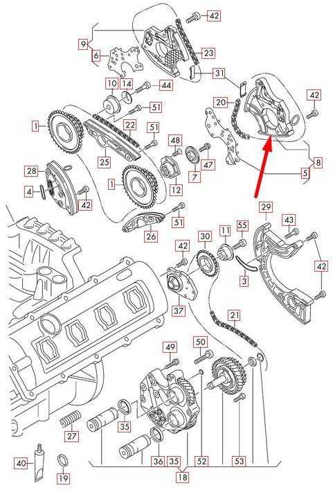 VAG AUDI A8 D4 Viršutinė laikiklio grandinė 06E109217AJ 4.0 TFSI NAUJA