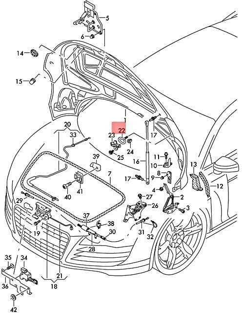 VAG Audi A8 S8 quattro R8 422 423 427 užrakto juosta kairė = dešinė originali 4E0823197A