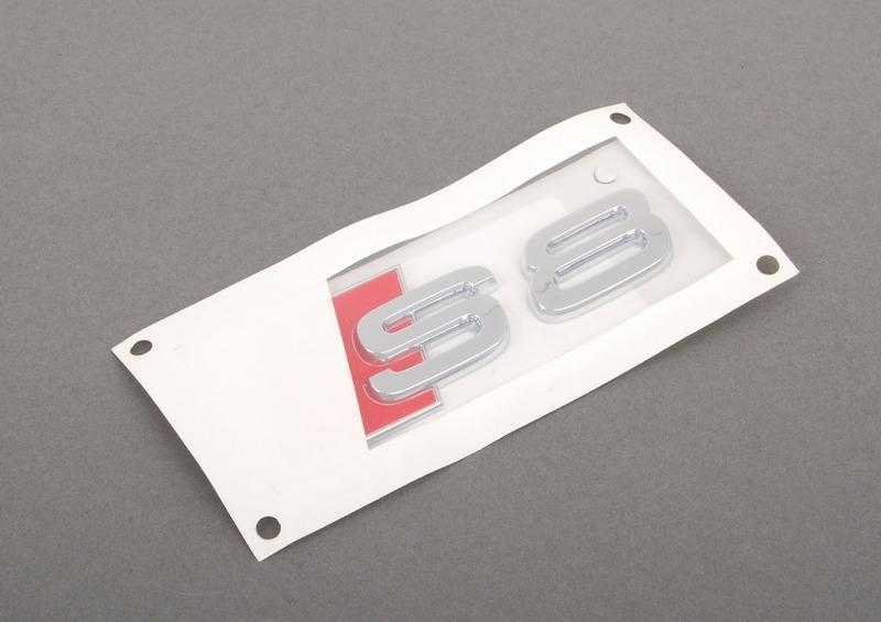 VAG Audi A8 S8 Quattro Raudona chromuota "S8" emblema originali 4D0853735A2ZZ
