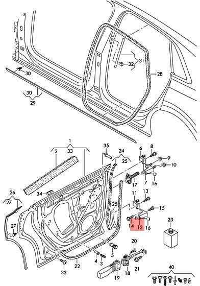 VAG AUDI AUDI AUDI Q8 RSQ8 4MN Priekinių kairės pusės apatinių durų lankstas 4M8833403A Originalus