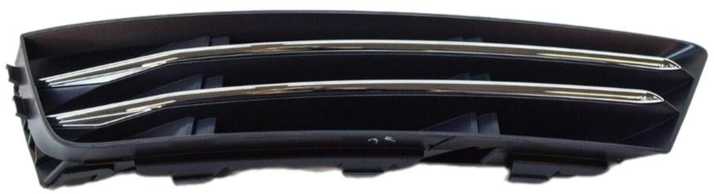 VAG AUDI B9 A4 16-18 priekinis bamperis apatinis kairysis N/S oro kreipiančiosios grotelės chromuotos originalios 8W0807681RRU6