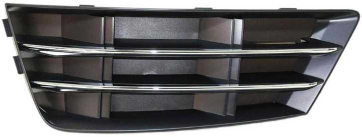 VAG AUDI B9 A4 16-18 priekinis bamperis apatinis kairysis N/S oro kreipiančiosios grotelės chromuotos originalios 8W0807681RRU6