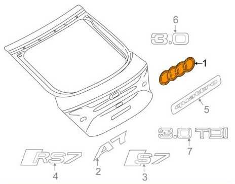 VAG AUDI chromuota emblema 4G8853742A2ZZ