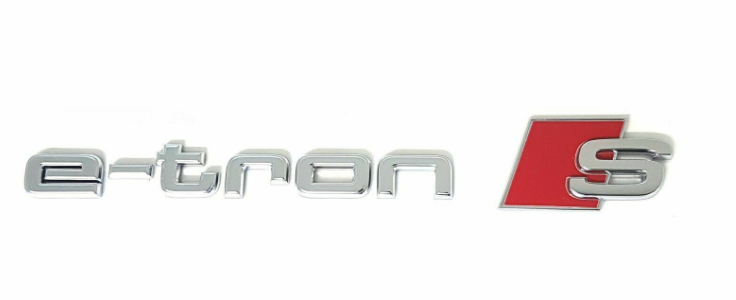 VAG AUDI E-TRON galinio bagažinės dangčio ženkliukas originalus 4KE8537353Q7