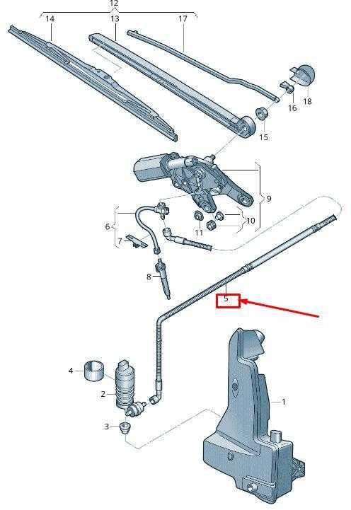 Vag Audi E Tron Rear Liftgate Washer Hose Originalus 4KR955960