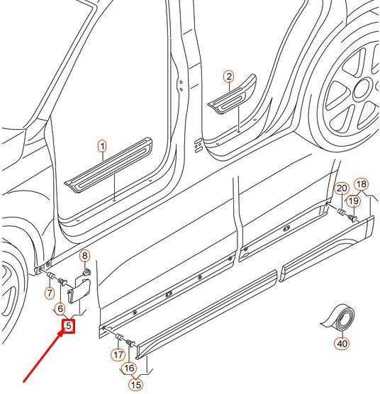 VAG AUDI gruntuotas sparno pamušalas originalus 8R0854960GGRU