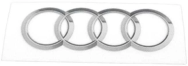 VAG "Audi" lipdukas su žiedais Emblema Lipnus originalus 8R0060306A