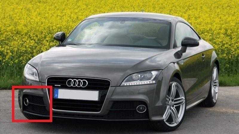 VAG AUDI NAUJA ORIGINALI TT 8J BAMPERIO DEŠINIO ŠVIESO GROTELIŲ APLINKA 8J0807682H 3FZ
