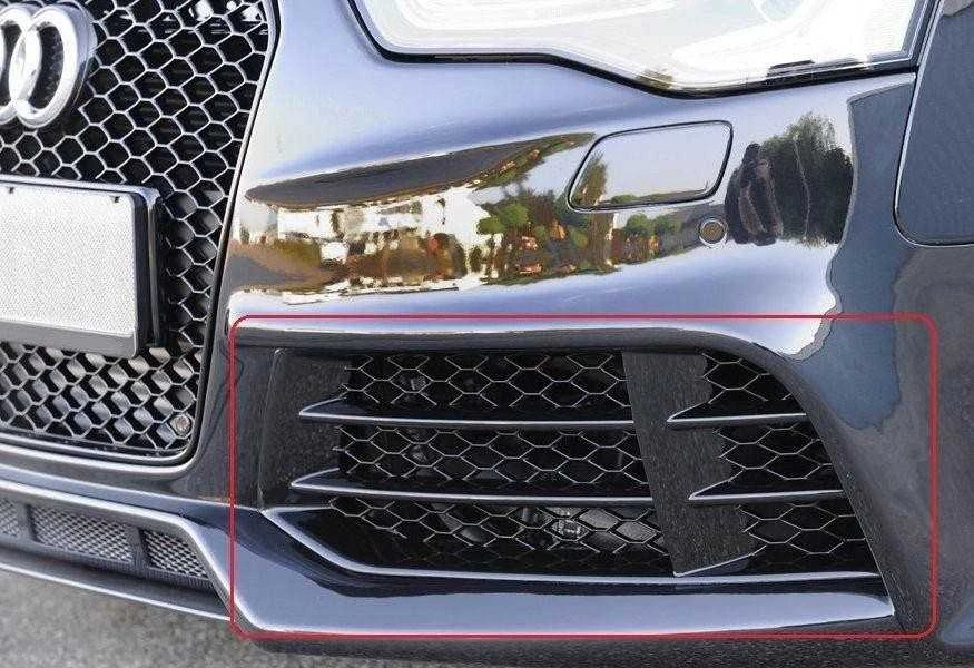 VAG Priekinis Apatinis Bamperis Kairės Pusės Grotelės Juodos Spalvos Audi RS5 Coupe 2010 2016 Originalus 8T0807681FT94
