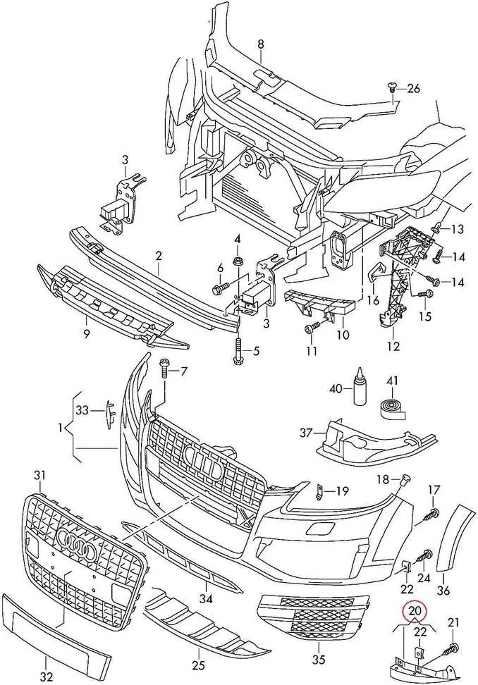 VAG Spoileris Audi Q7 2007 2015 Originalus 4L0807514C