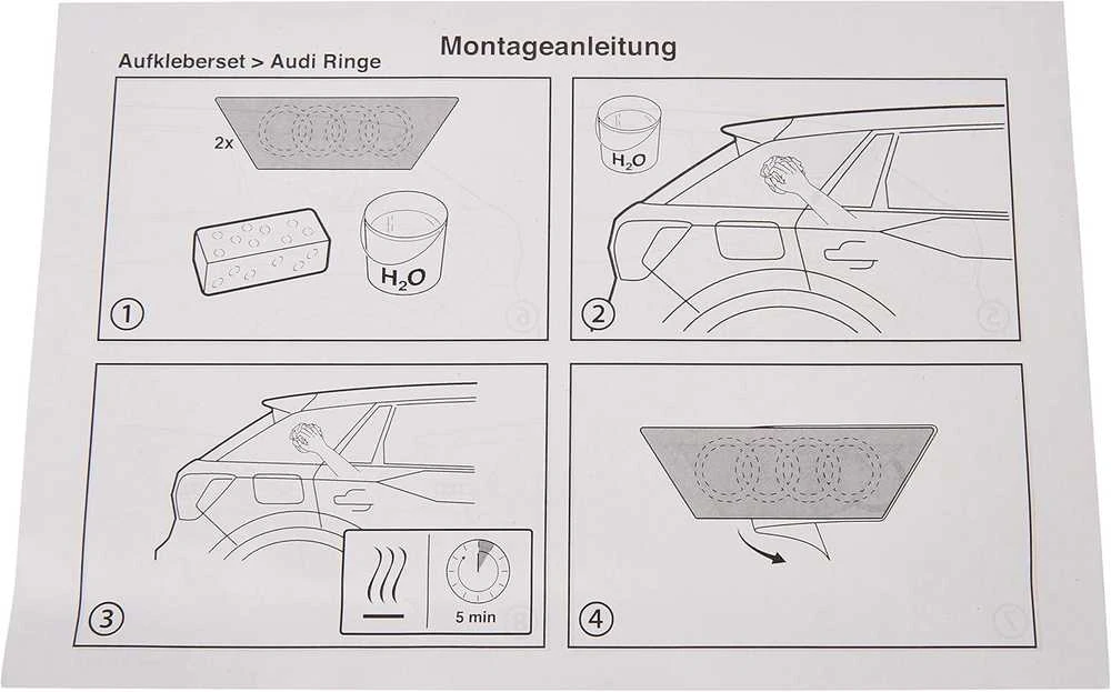 VAG Audi Q2 Emblemos Lipdukai Originalus 81B064317Z7G