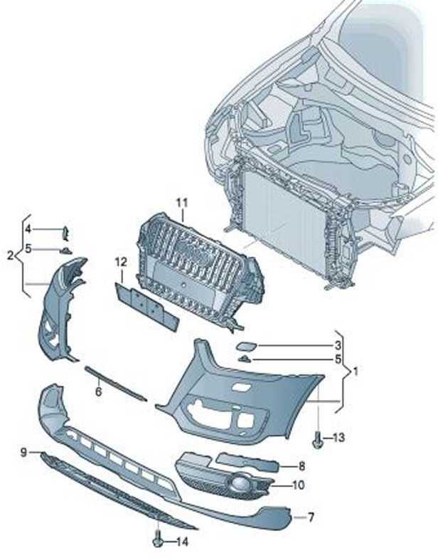 VAG AUDI Q3 2011-2014 O/S dešinysis bamperis rūko žibintų grotelės originalios 8U0807682ASP9