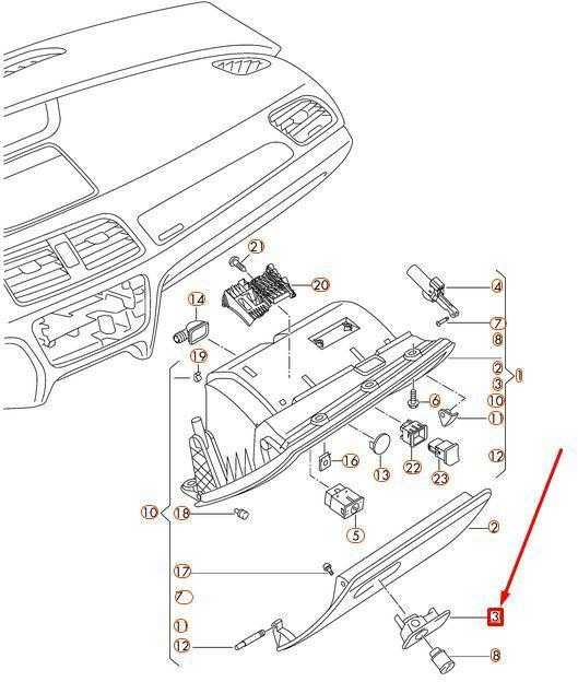 VAG AUDI Q3 8U pirštinių skyriaus dangčio fiksatorius originalus 8U1857131B3Q7