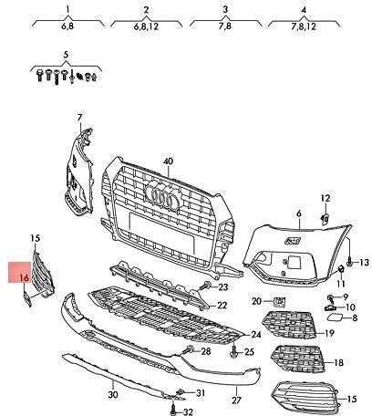 VAG AUDI Q3 8UG vilkimo akies dangtelis priekinis dešinysis 8U0807241C1QP originalus