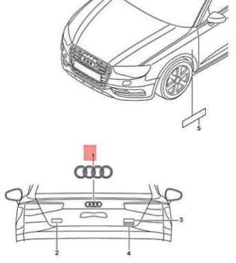 VAG AUDI Q3 F3 Galinis Emblemas Ženklelis 8V5853742T94 NAUJAS ORIGINALUS