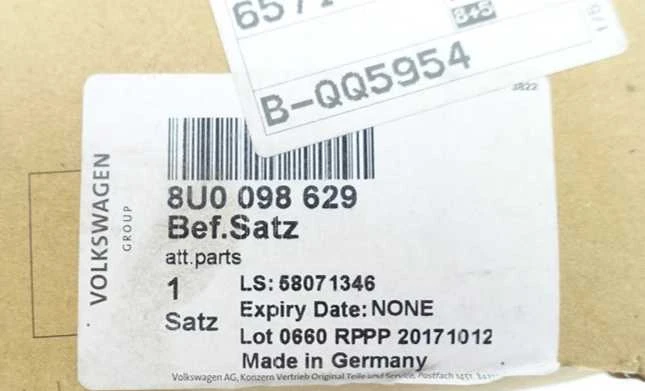 Vag Ratai Korpuso Idėklo Tvirtinimo Dalys Audi Q3 2012 2017 Originalus 8U0098629