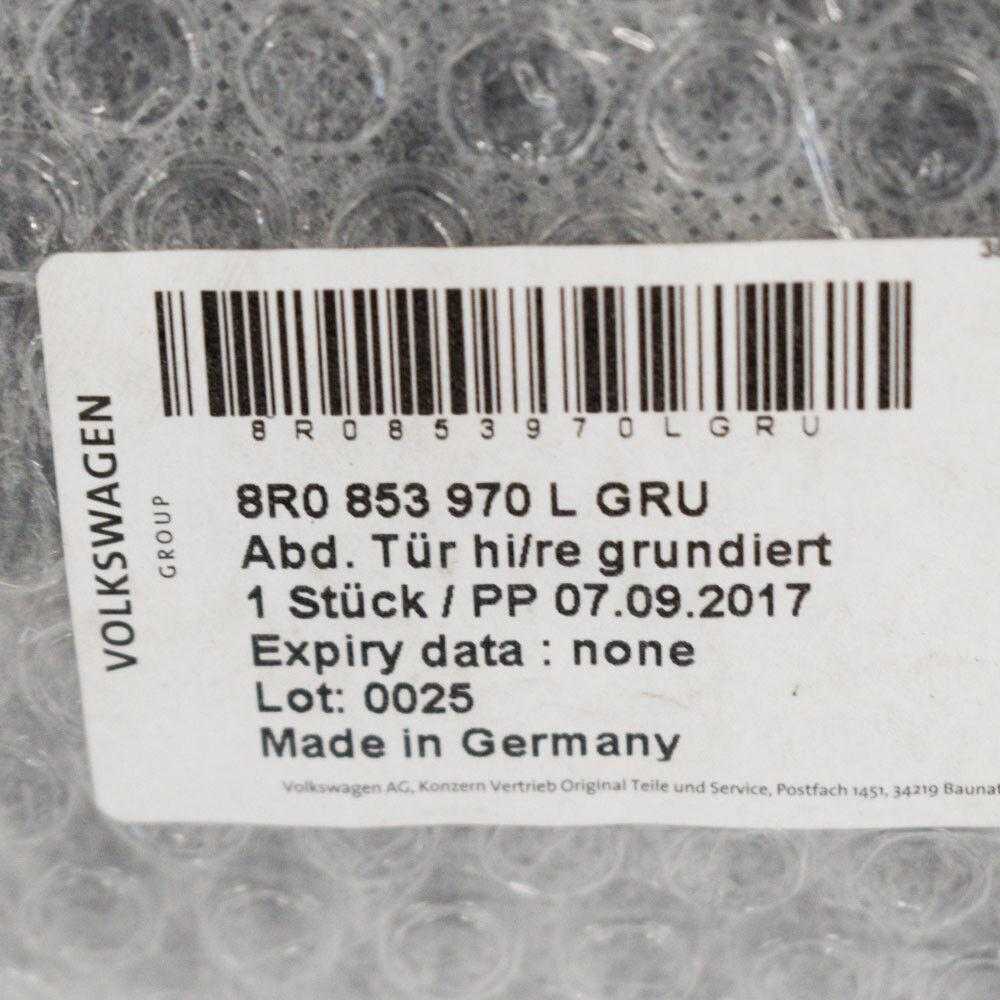 VAG Audi Q5 8R 2013-2017 Durų Pavyzdys Primed Originalus 8R0853970LGRU