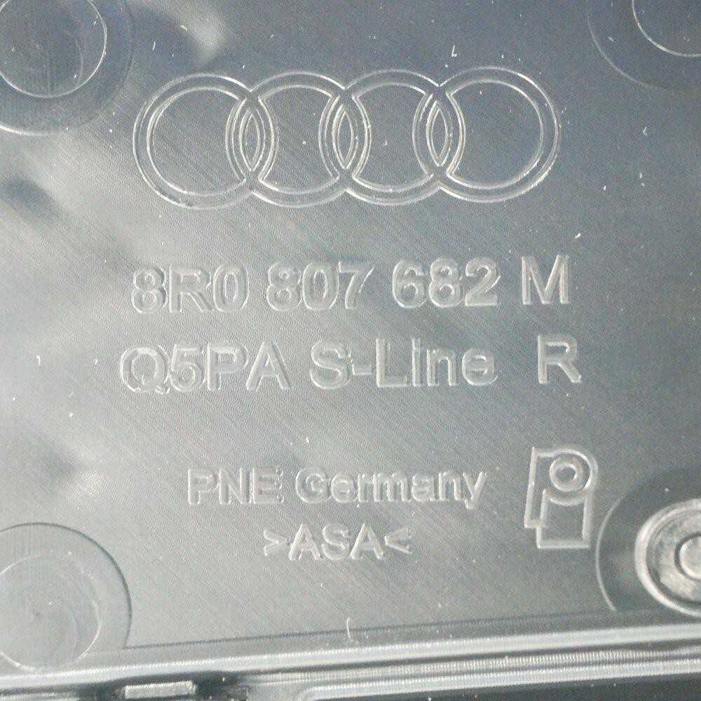 VAG Audi Q5 8R Priekinis Dešinysis Rūko Žibinto Grotelės Dangtelis 8R0807682M BJI ORIGINALUS NAUJAS