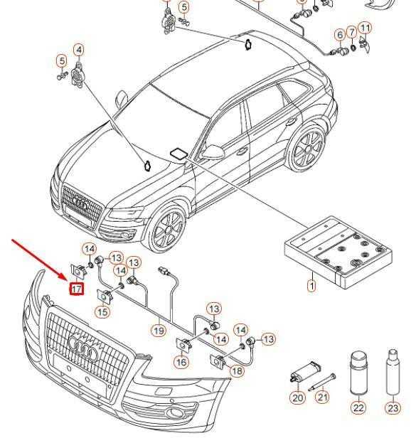 VAG AUDI Q5 8R priekinis kairysis išorinis ultragarso jutiklis Originalus 8R0919267L