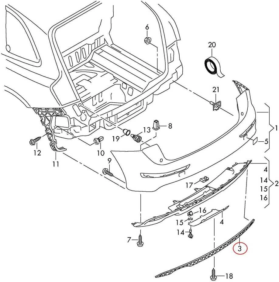 VAG AUDI Q5 S-LINE bamperio difuzoriaus įdėklas, apdaila, dvigubas vamzdis, originalus 8R0807823