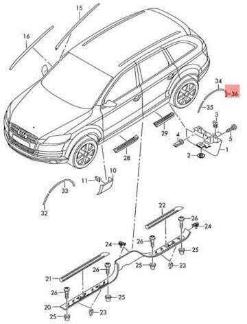 VAG AUDI Q7 4L 4LB gruntuotas ratų arkų praplatinimas originalus 4L0853827AGRU