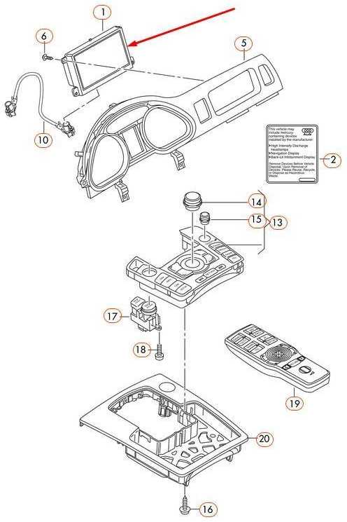 VAG AUDI Q7 4L MMI NAVI Ekrano Rodinys 8R0919604A NAUJAS ORIGINALUS