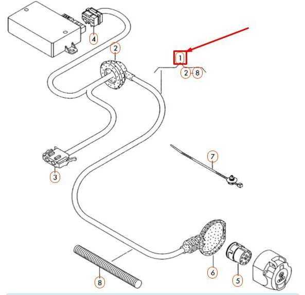 VAG AUDI Q7 4L priekabos veikimo laidų rinkinys lizdui originalus 4L0971124F