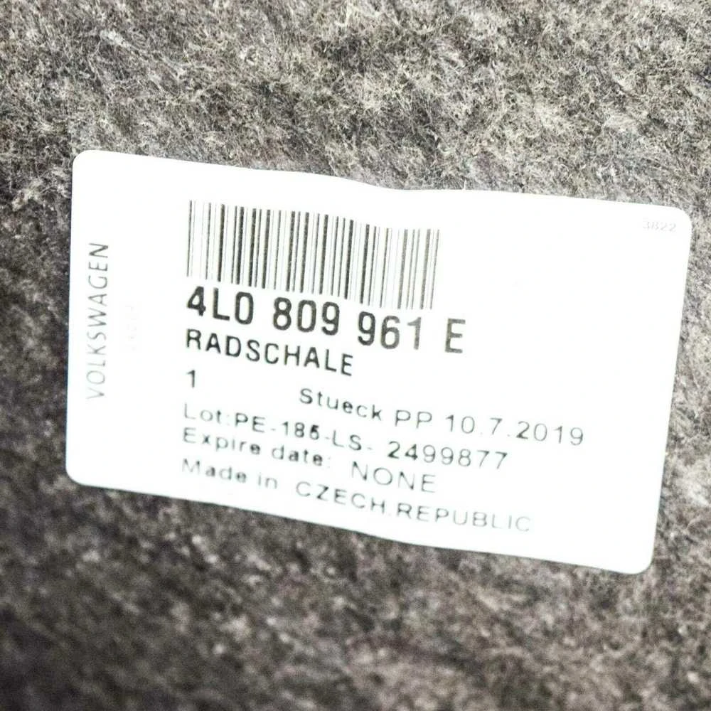 VAG AUDI Q7 4L Priekinis kairysis sparnas, apsauginis purkštukas, originalus 4L0809961E